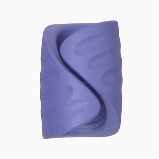 Velvet Rituals Eon app-controlled couples vibrator — purple body-safe silicone with ergonomic S-curve design.