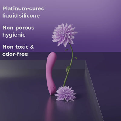 medical grade silicone vibrator with heating for women