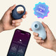 Velvet Rituals Aurora and Orion couples massager combo with Velvet Vibes app Love Bridge mode for synced long-distance partner control-