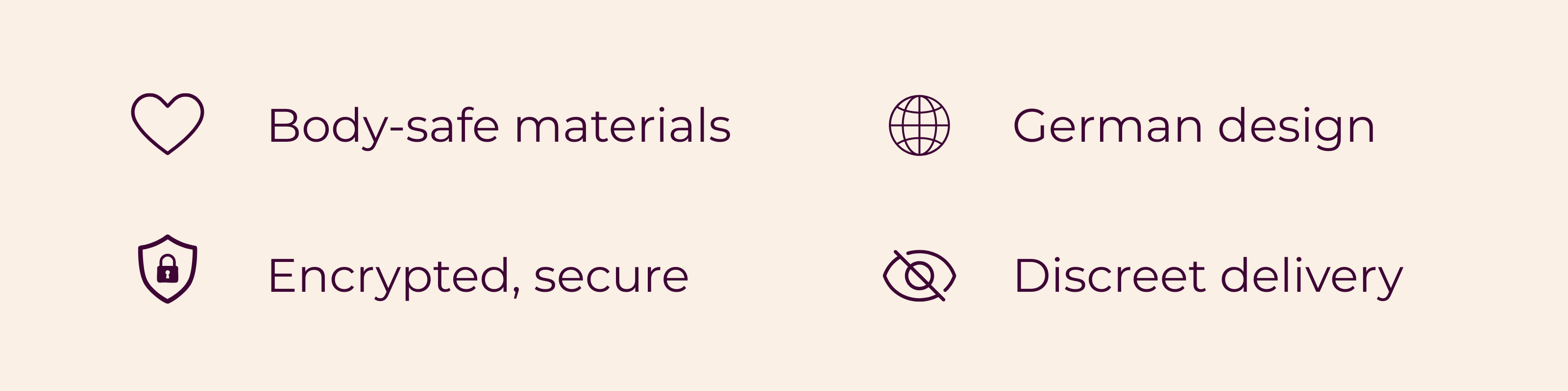 Velvet Rituals body safe materials, German design, encrypted and secure app Velvet Vibes, discreet fast delivery