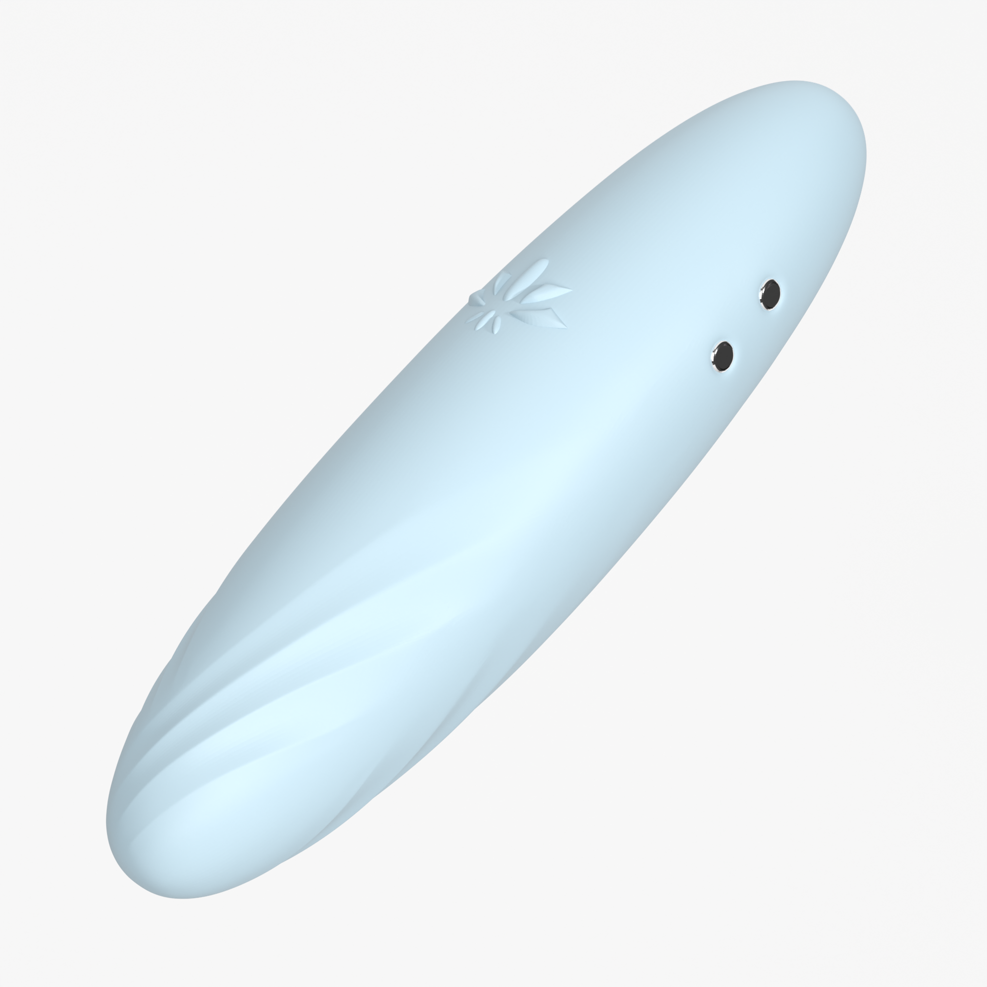 Velvet Rituals Pixie compact silicone massager shown on a clean white background, highlighting its minimalist design and smooth finish